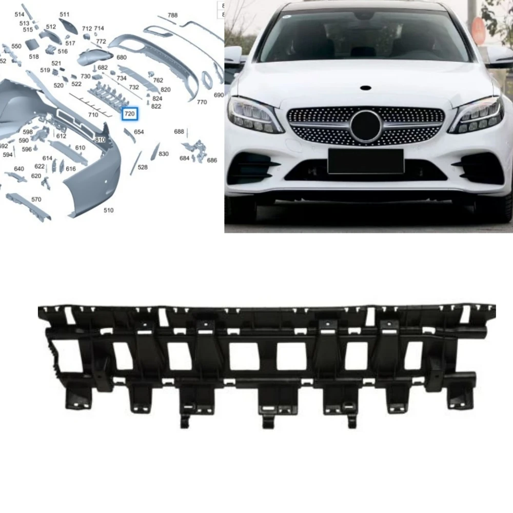 

Внутренний кронштейн заднего бампера A2058853703 для Mercedes Benz C-Class W205 2019-2021 C200 C300