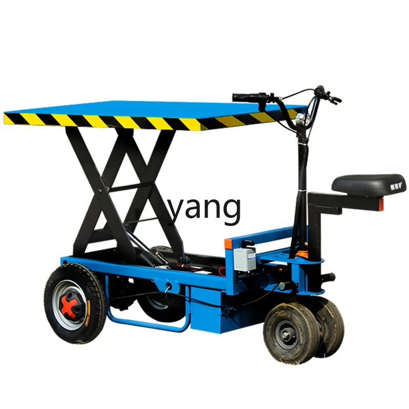 CX Electric Flat Truck Hydraulic Lift Platform Lift Greenhouse Market Handling Trolley