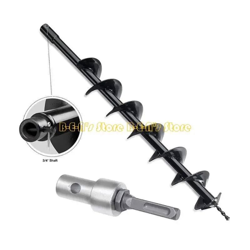 Y1AD SDS-Plus to 1/2Inch(M13x15mm) Thread Garden Auger Drill Adapter Keyless Drill Chuck Adapter Round Shank for Hammer Drill