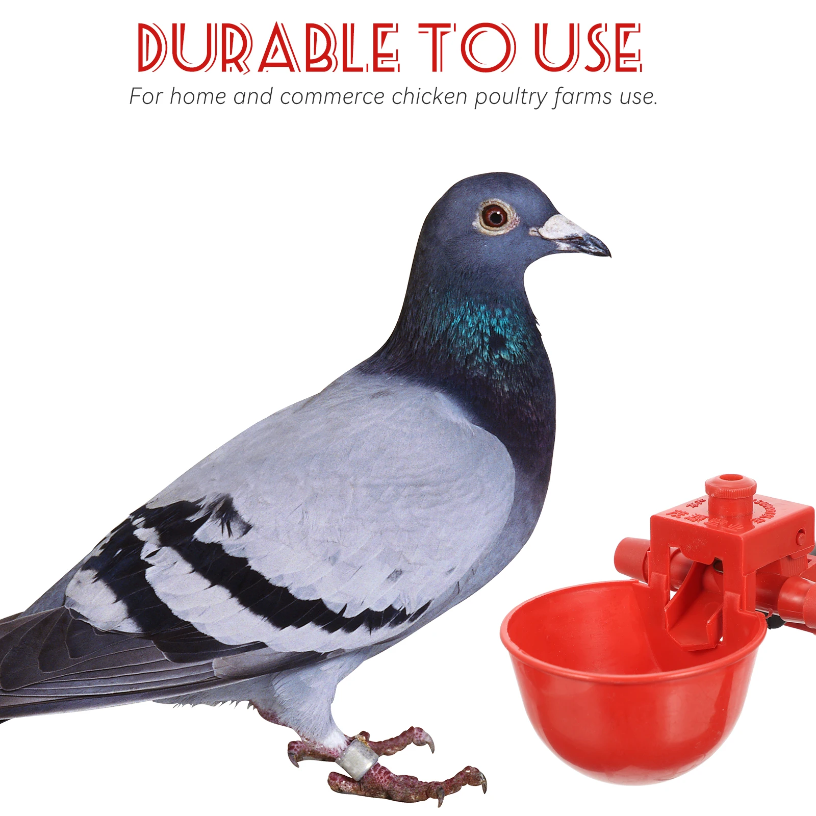 

30 PCS Dedicated Automatic Drinking Bowl Bird Cage Chicken Drinker Container Waterer