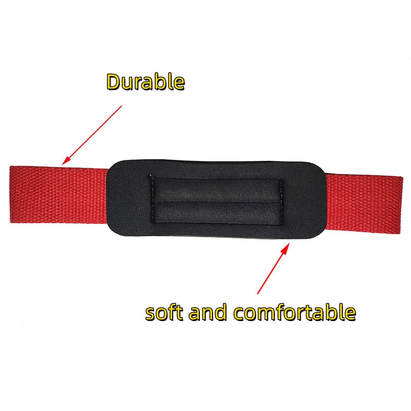 A pair Gym Lifting Straps Barbell Deadlift Booster Belt Fitness Anti-slip Wraps Wrist Straps Fitness Training Auxiliary Belt