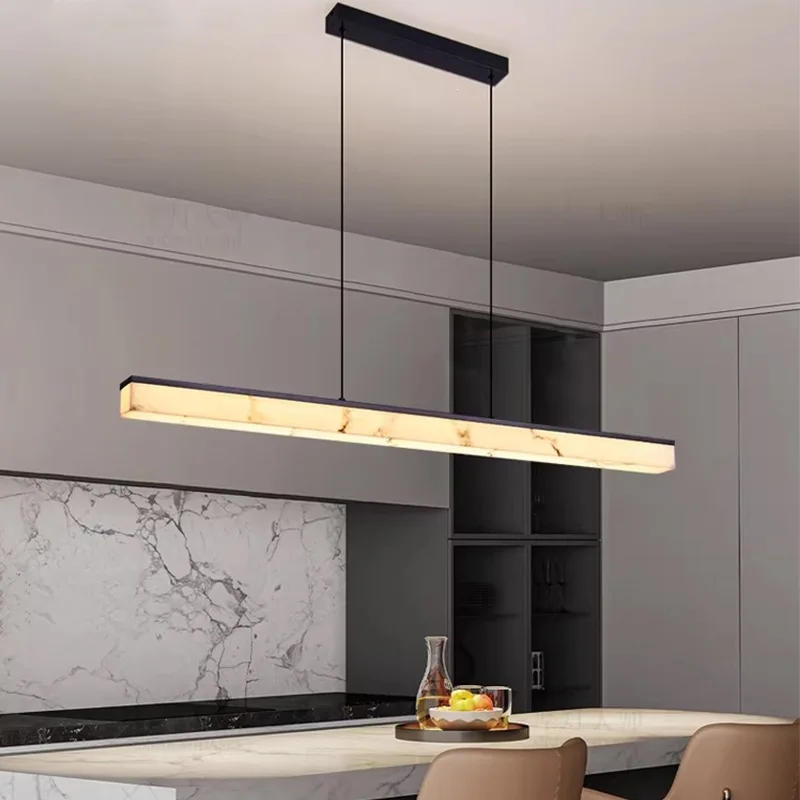 Nordic Luxury Pendant Light Modern Minimalist Pendant Light Designer Style for Office Study Dining Areas Faux Marble Chandelier
