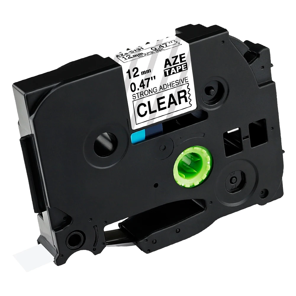 6/9/12/18/24mm für Brother-Band 12mm Kompatibles TZE-Etikettenband TZE231 251 für Ptouch PTH110 H107 P710BT H105 E550W Etikettiergerät