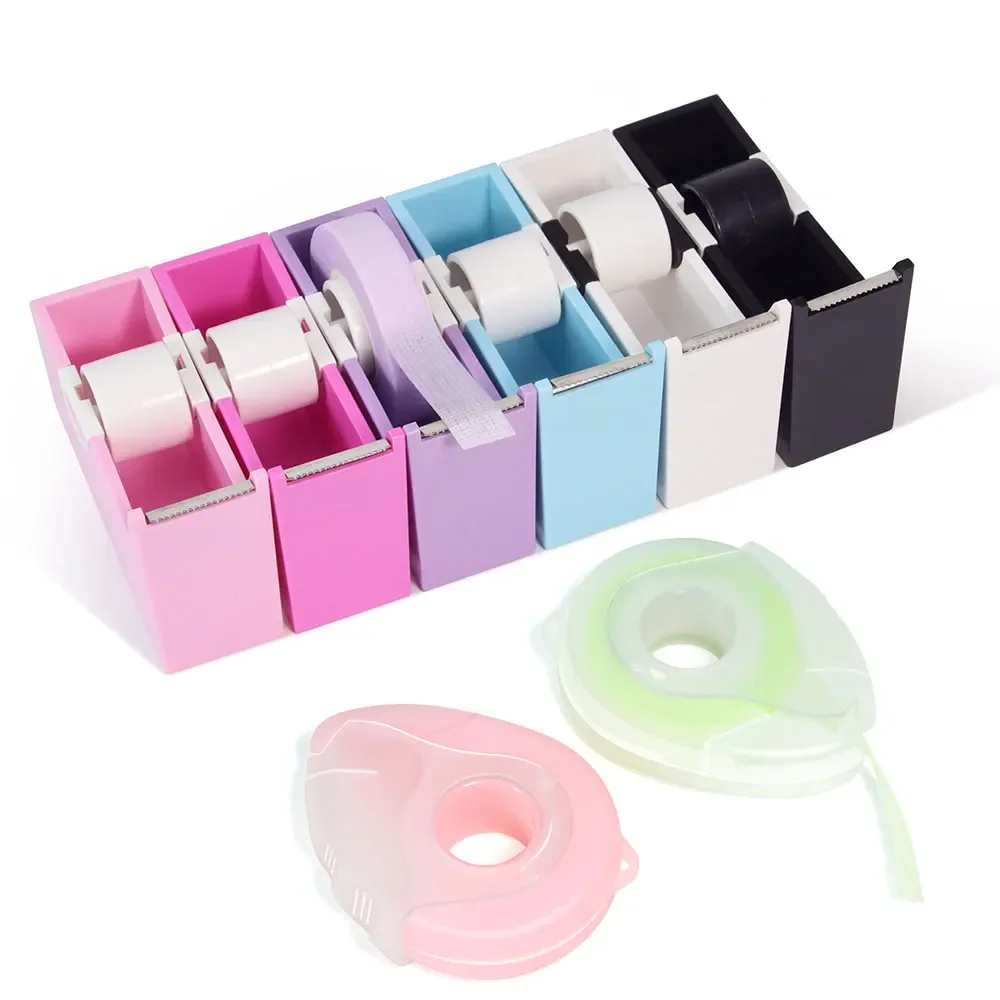 Eyelash Extension Tape Cutter Lash Adhesive Tape Split Tools Grafting Lash Plastic Rotating Tape Cutting Makeup Tool