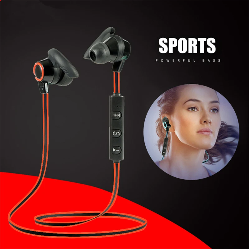Esportes fones de ouvido bluetooth correndo música estéreo à prova dwaterproof água com microfone para xiaomi iphone huawei todos os smartphones fones de ouvido sem fio