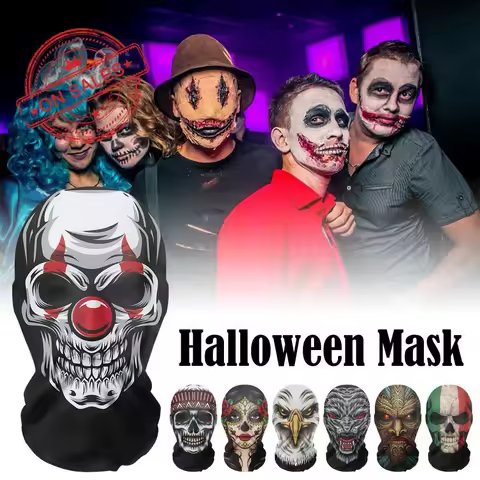 Ghost face parody sunscreen headwear funny full face balaclava wolf balaclava Halloween hat