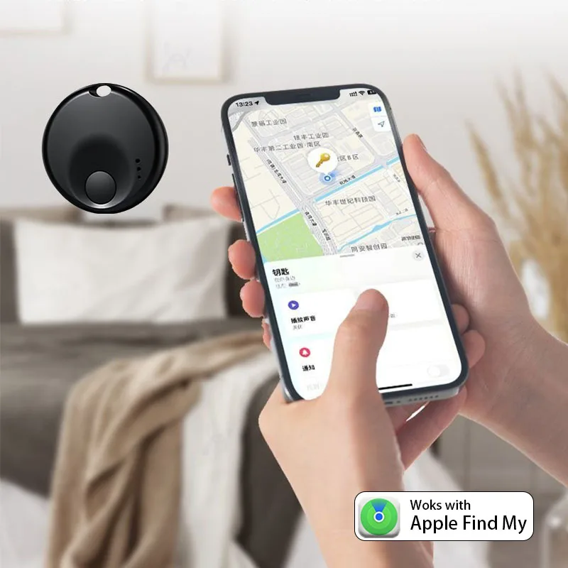Мини-тег умный GPS-трекер для iOS Apple Find My App анти-потерянное напоминание локатор устройств для ключей от машины домашние животные дети