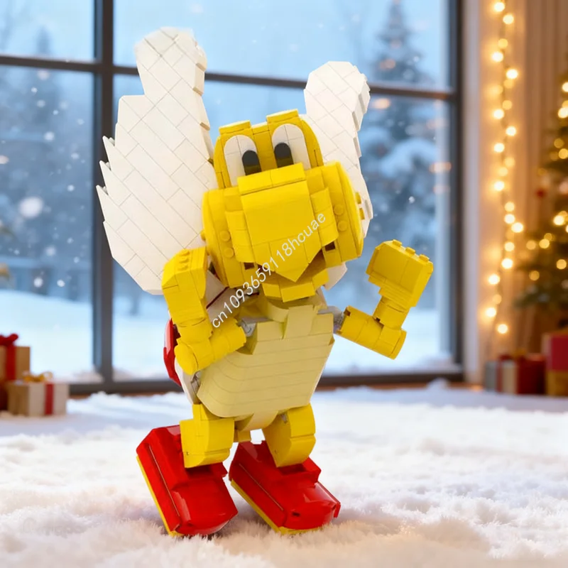 

630pcs MOC Red Koopa Paratroopa Posable Mariosed Model Building Christmas Gift Blocks Construction Toys Assemble Idea Brick Kids