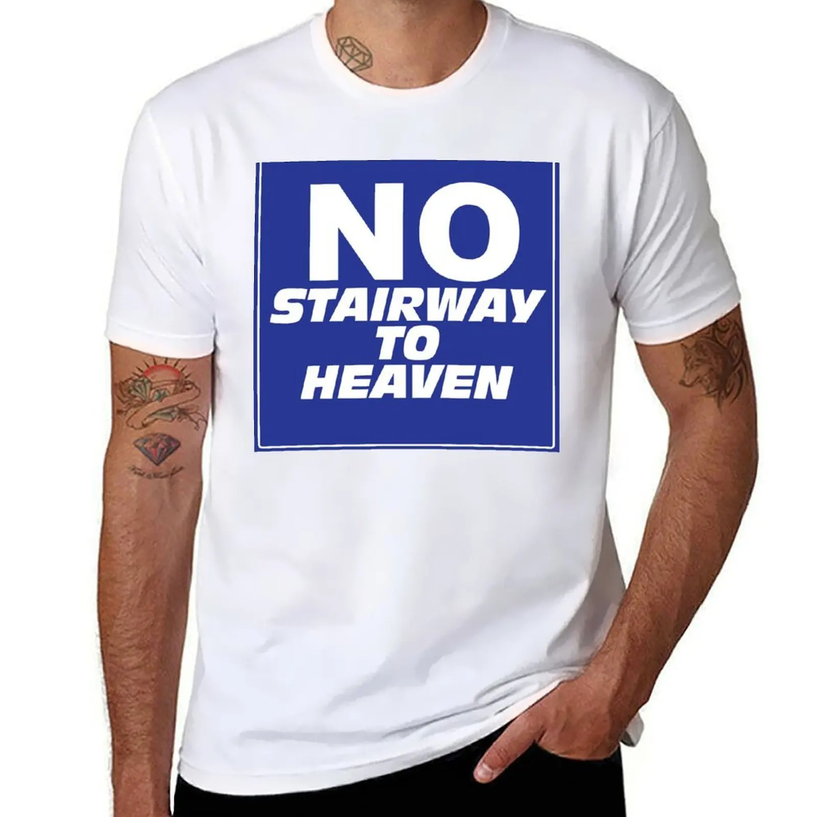 

Wayne's World No Stairway to Heaven Sign T-Shirt man t shirt designer t shirt man luxury T-Shirt