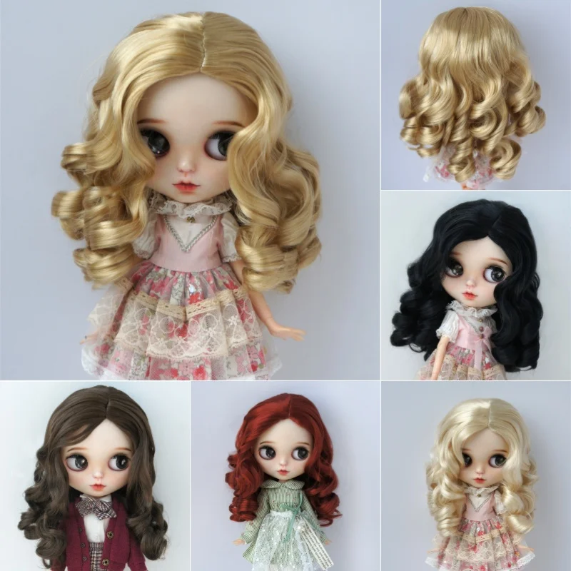 

Jusuns Doll wigs JD343 1/6 1/4 1/3 YOSD MSD SD Blythes Doll accessories Mermaid Curly Synthetic mohair BJD Hair