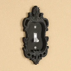 Gothic Home Decoration Elegant Black Wall Panel Cover: Durable, Screw-In, No Power Supply Required - Perfect for Lighting and To
