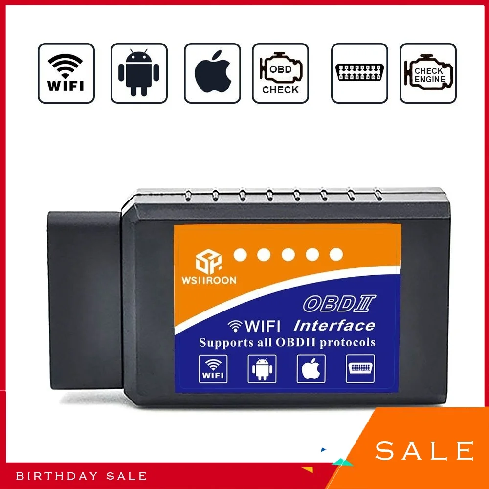 

2023 WIFI ELM327 V1.5 With PIC18F25K80 Chip Super Mini OBD2 Code Reader Car Scanner ELM 327 Wifi OBD2 Car Diagnostic Tool