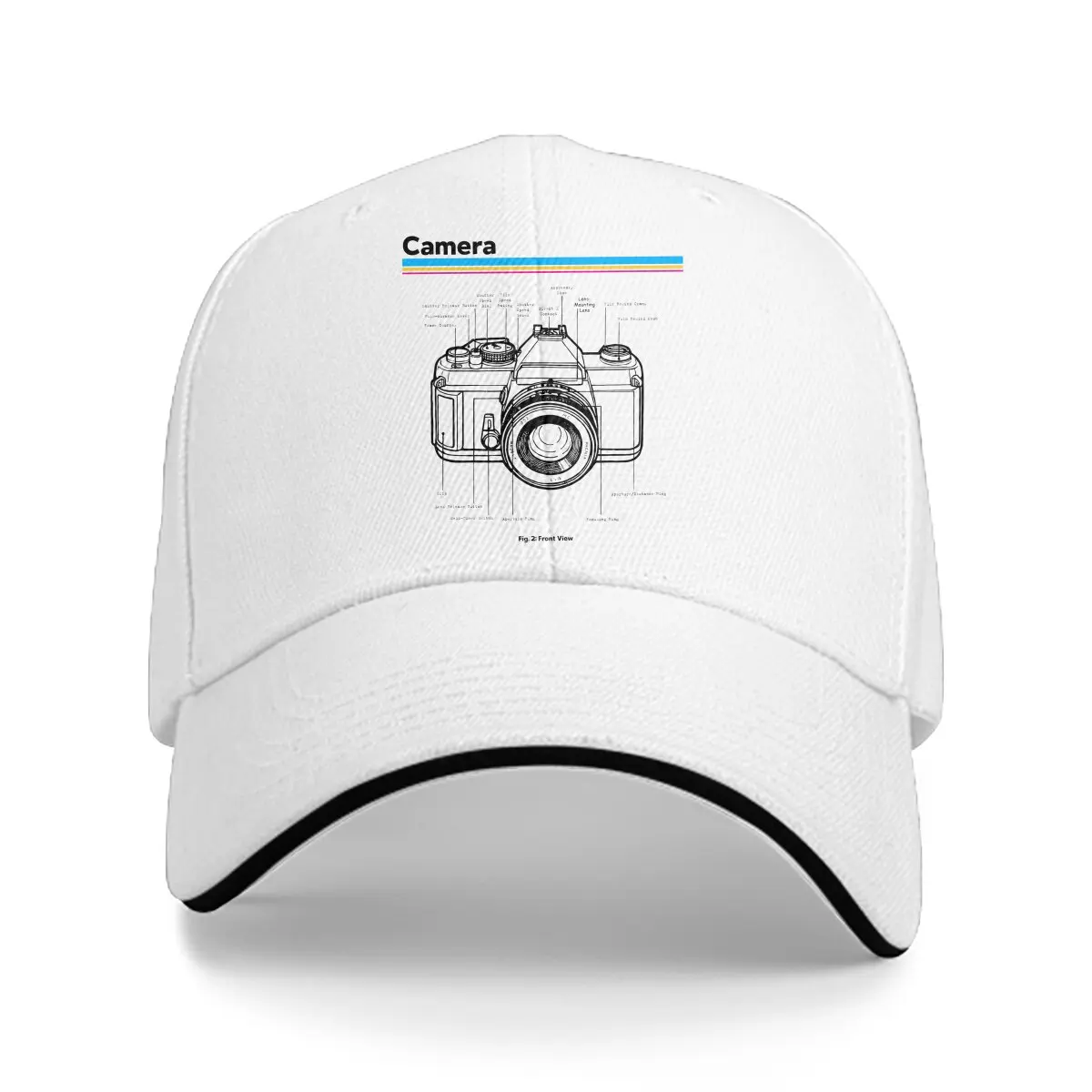 Washed Men's Baseball Cap Analog Description Trucker Snapback Caps Dad Hat Photographer Camera Patent Golf Hats