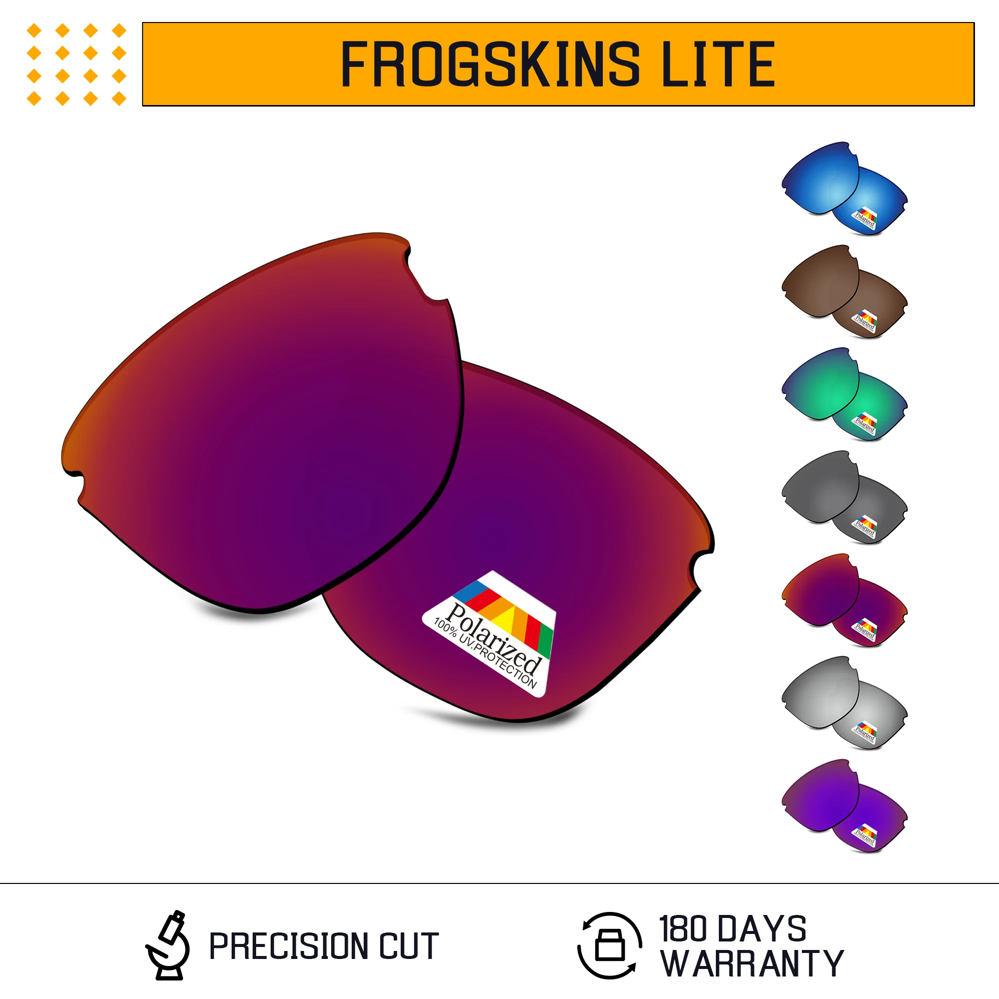 

Rarayvix Polarized Replacement Lenses UV400 Protective for Oakley Frogskins Lite OO9374 63mm Sunglasses