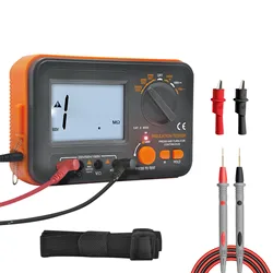 Digital Megometer Meter Insulation Tester DCV ACV Resistance 0-2000M High Voltage Portable Multimeter DC 250/500/1000V AC 750V