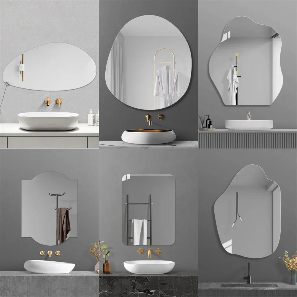 Irregular Mirror Wall Decorative Mirrors For Dressing Table Bedroom Living Room Glass Mirror Living Room Decor