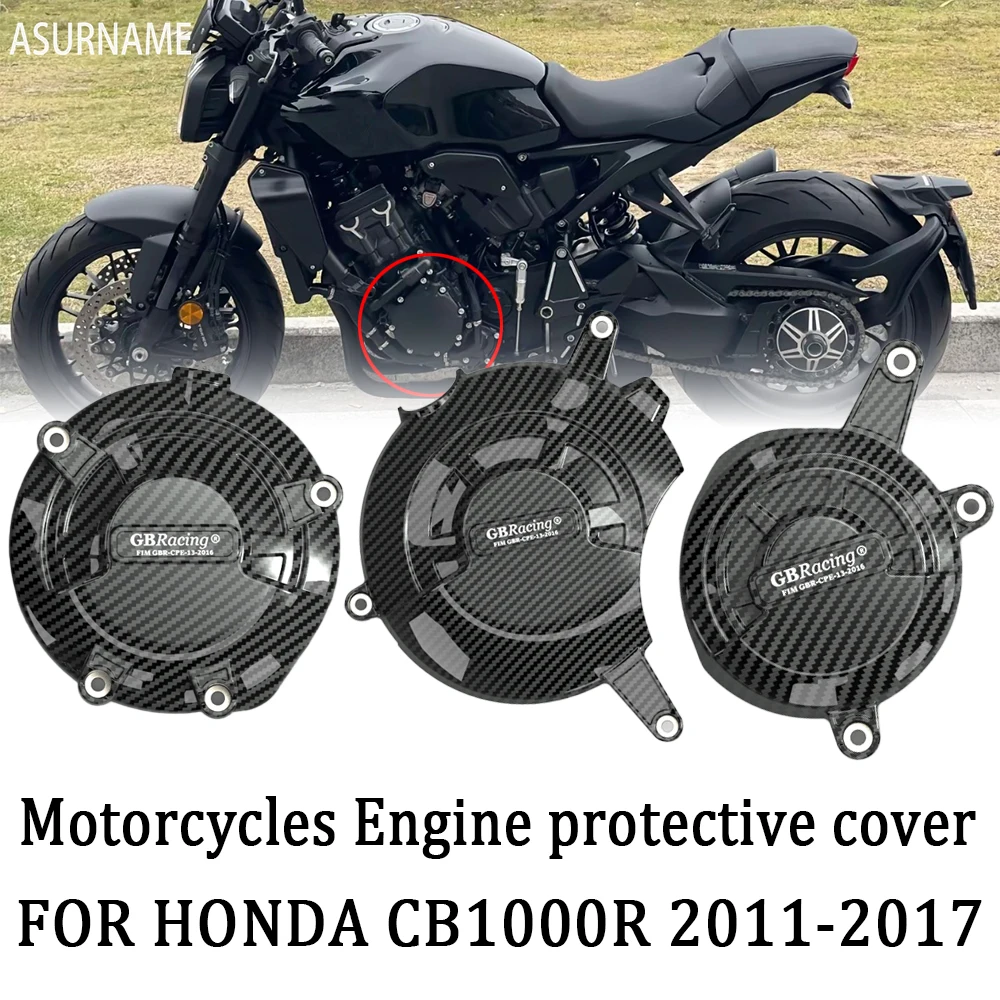 

FOR HONDA CB1000R CB 1000R CB1000 R 2011-2017 carbon fiber printing Motorcycles Accessories Engine Cover Protection Case