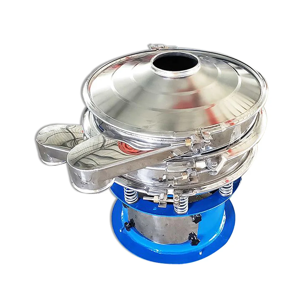 غربال تهتز صناعي لمسحوق الدقيق الكيميائي، الكريات البلاستيكية، الطلاء، 1-5 طبقات، آلة غربال الدقيق الخالية من الغبار #1