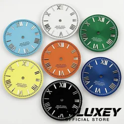 NH35 28.5mm Watch Dial With Calendar Window Roman Numerals Watch Faces for NH35A 4R35 Mechanical Movement