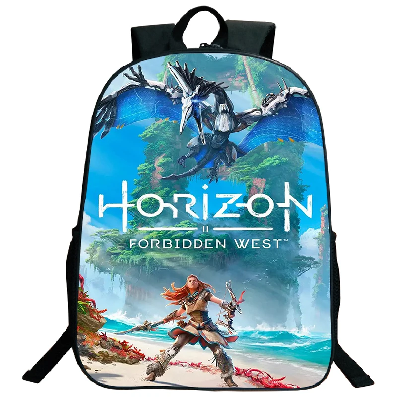 Gioco Horizon unded West Print zaino zainetto di grande capacità per ragazzi ragazza bambini zaino portatile adolescente Laptop Bookbag