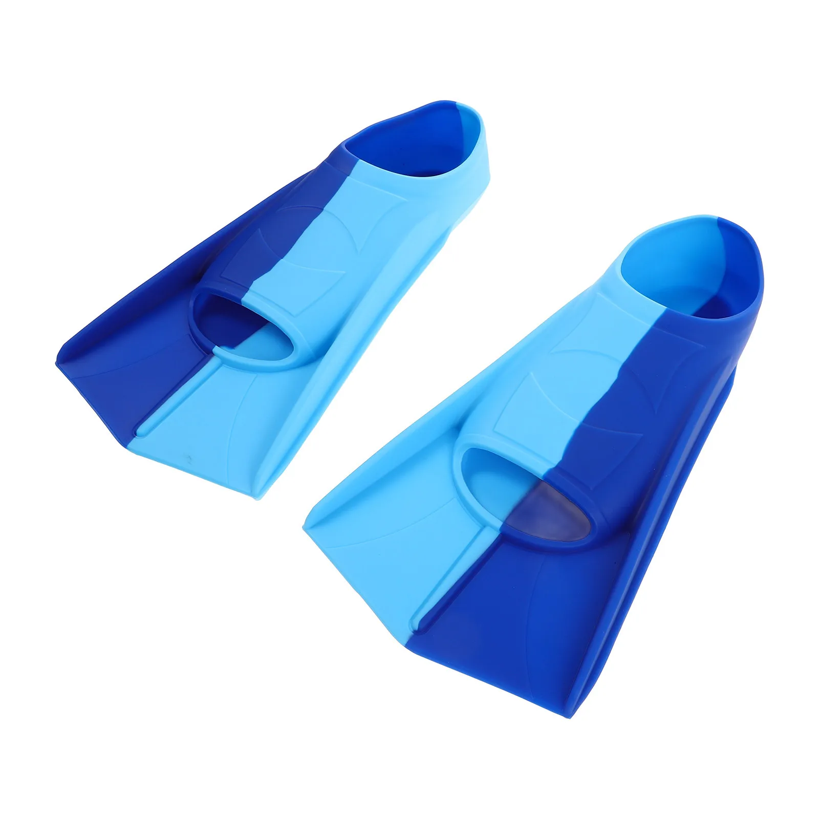 

1Pair Kids Short Silicone Youth Training Flippers for Lap Swimming Diving Snorkeling Swimming Shoes Boys Girls