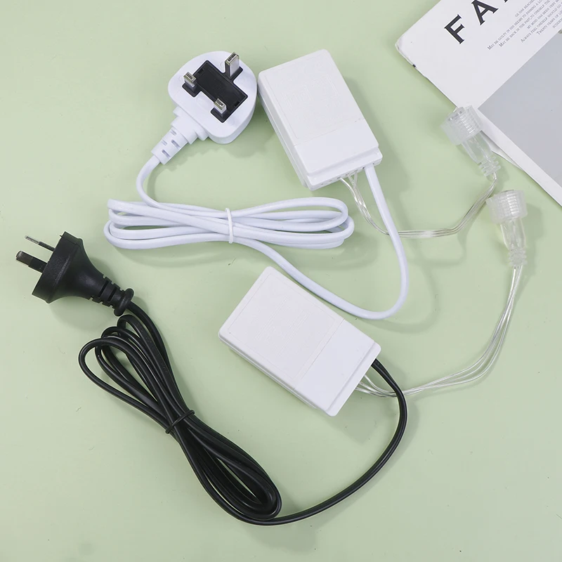 AU EU UK LED Plug Dimmer 8 Modes EK-04 Knob Controller Bright Curtain Icicle Lamp String Lights Waterproof Constant Brightness