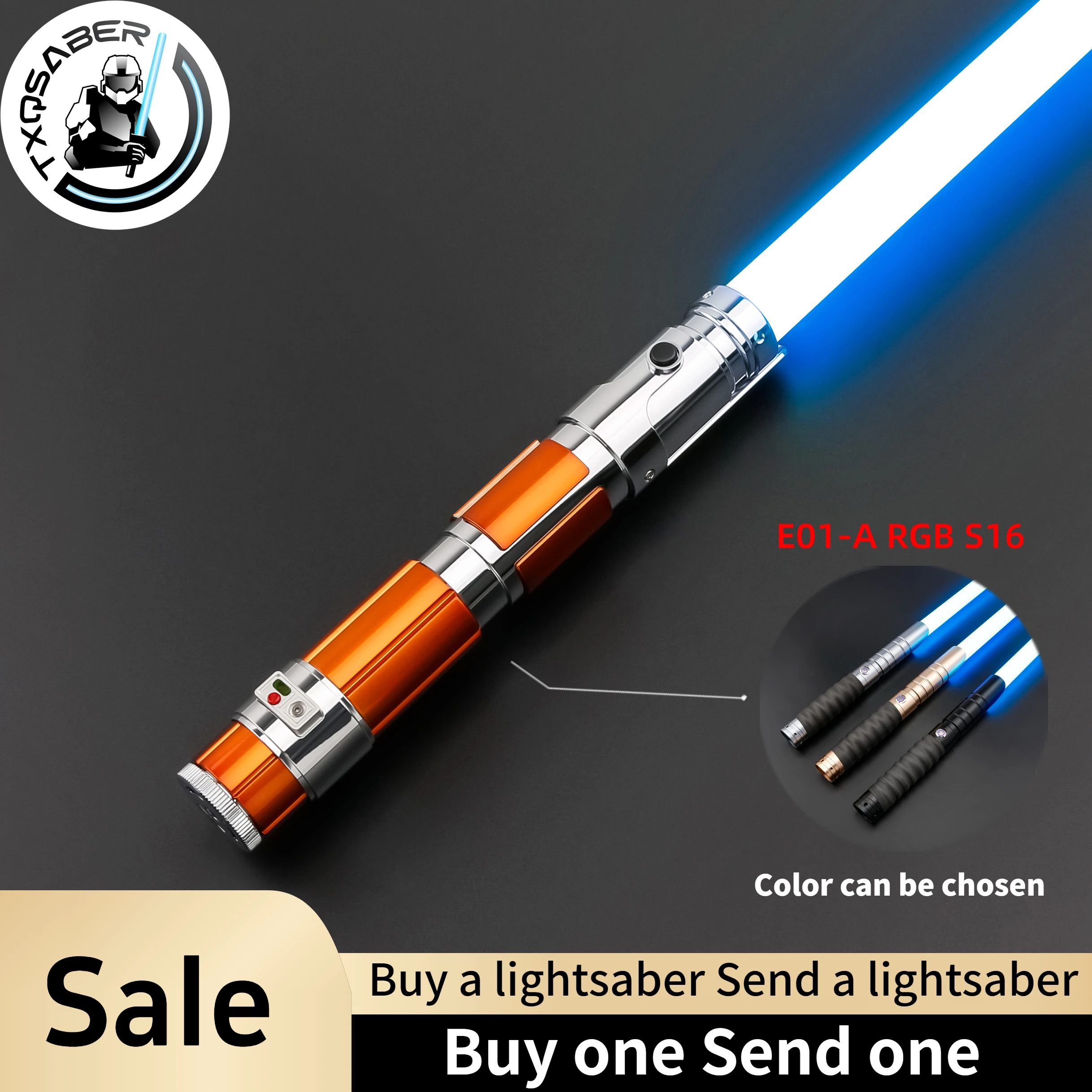 

TXQSABER Replica Lightsaber Indara SD RGB Pixel Lasersword Metal Handle FOC Blaster Heavy Dueling Light Sword for Cosplay Toys