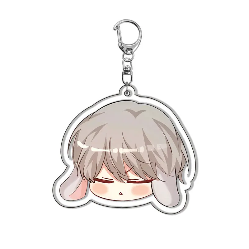 Fashion Anime The Falling Merman Figure Keychain Cartoon Acrylic Key Ring Women Bag Pendant Accessories Friends Christmas Gifts