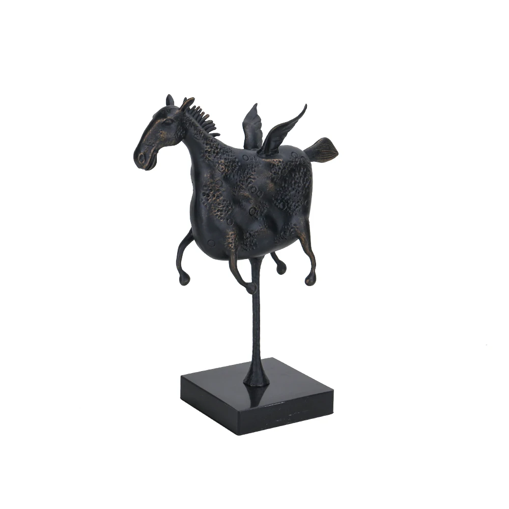 

Luxury Horse Sculpture Statue Wholesale Modern Artificial Decoration Artifacts Home Office Decoration Accessories Horse Ornament