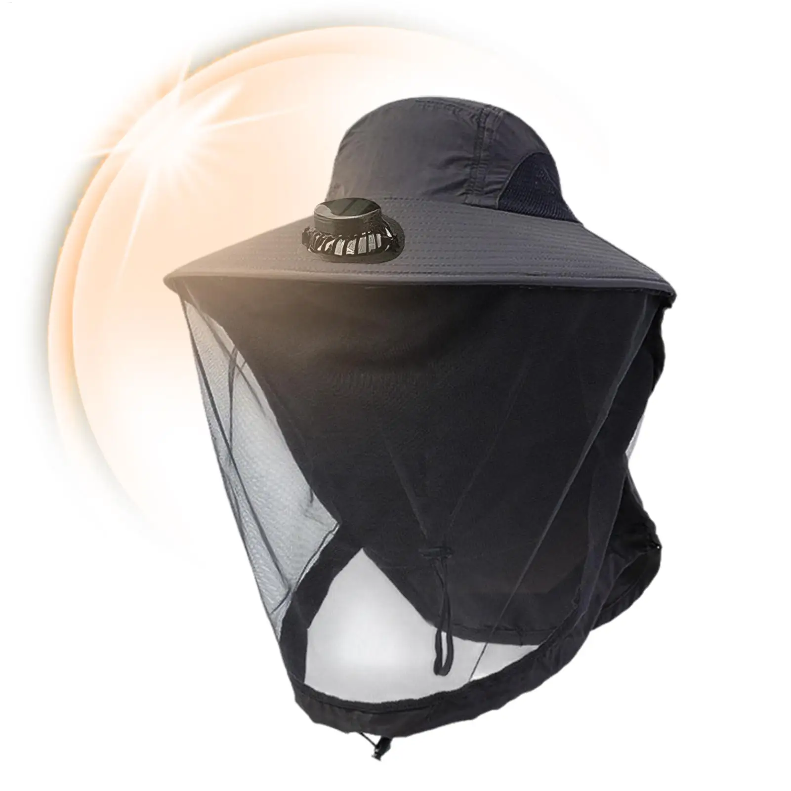 

Summer Cooling Sun Hat With Built-in Solar Fan Wide Brim UV **Shield** Cap Suitable For Both Genders Outdoor Fishing Hunting Cam