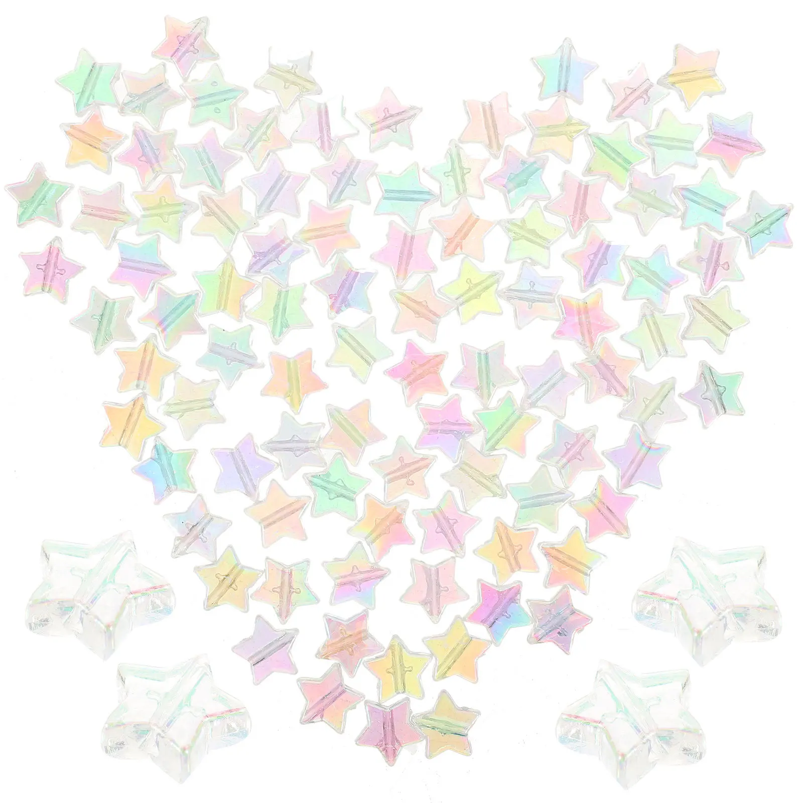 300pcs Five-Pointed Craft For Crafting Jewelry Making Diy Bracelet Tiny Beads For Jewelry Making Crafts Bulk Loose Beads