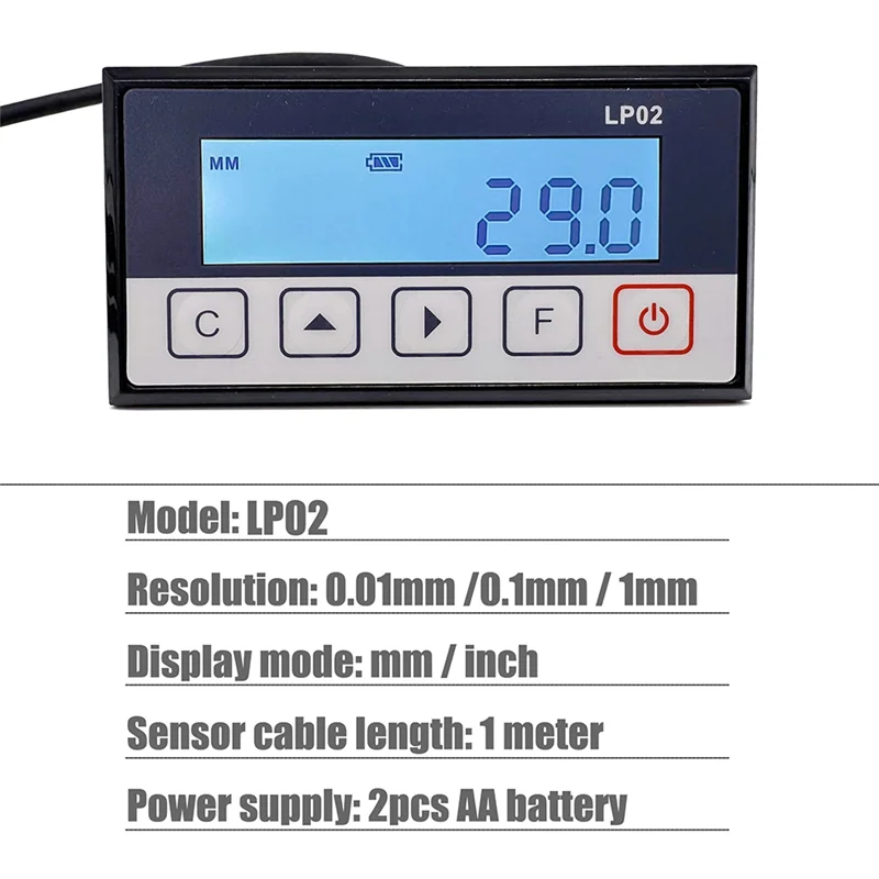 BNVN-LP02 Integrated Magnetic Scale DRO Display Embedded Magnet Measurement System Stain Belt Compatible Woodworking Magnetic Ta