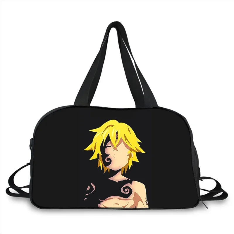 The Seven Deadly Sins bolso de viaje multifunción, bolsa de mensajero portátil de gran capacidad con estampado 3D, tendencia de moda