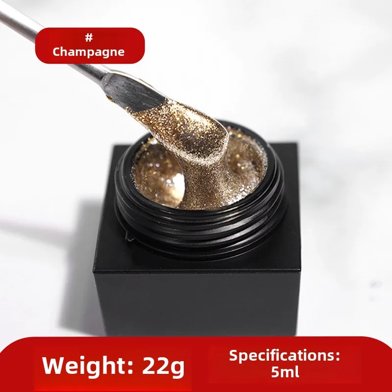 البلاتين مسمار الغراء هلام سوبر البريق البولندية الفضة الذهب ارتفع بريق الكتابة على الجدران شريط سحب خط هوك الموضوع العلاج بالضوء مانيكير