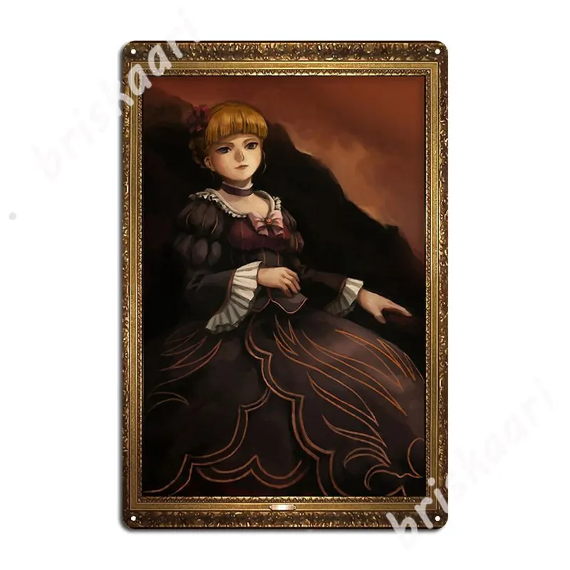 Umineko When They Cry-Beatrice Portrait Metal Signs Club Bar Mural Painting Wall Mural Classic Tin sign Posters