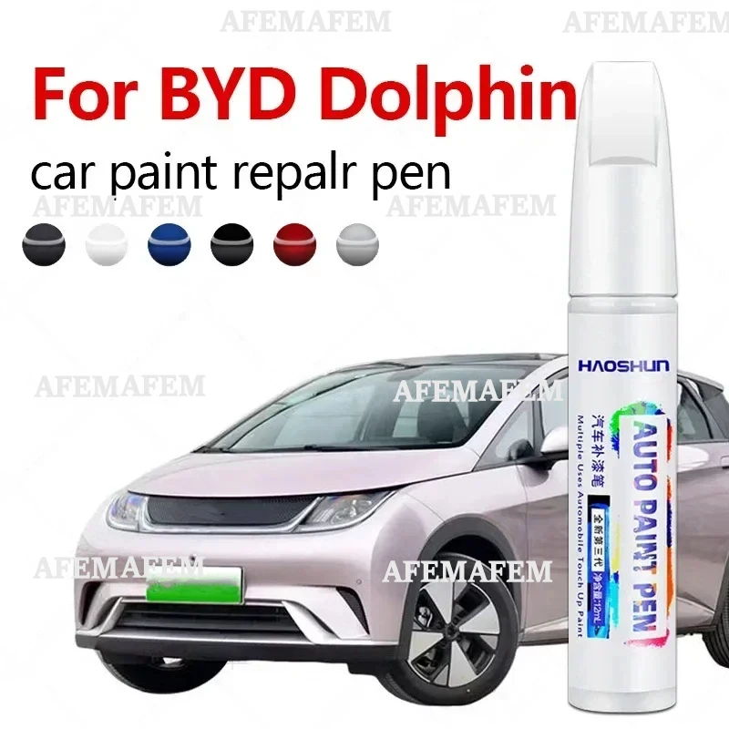 For BYD Dolphin 2021-2025 BNA1 Paint Repair Pen Touch Up Scratch Remover DIY Auto Accessories Black White  Blue Gray Purple Pink
