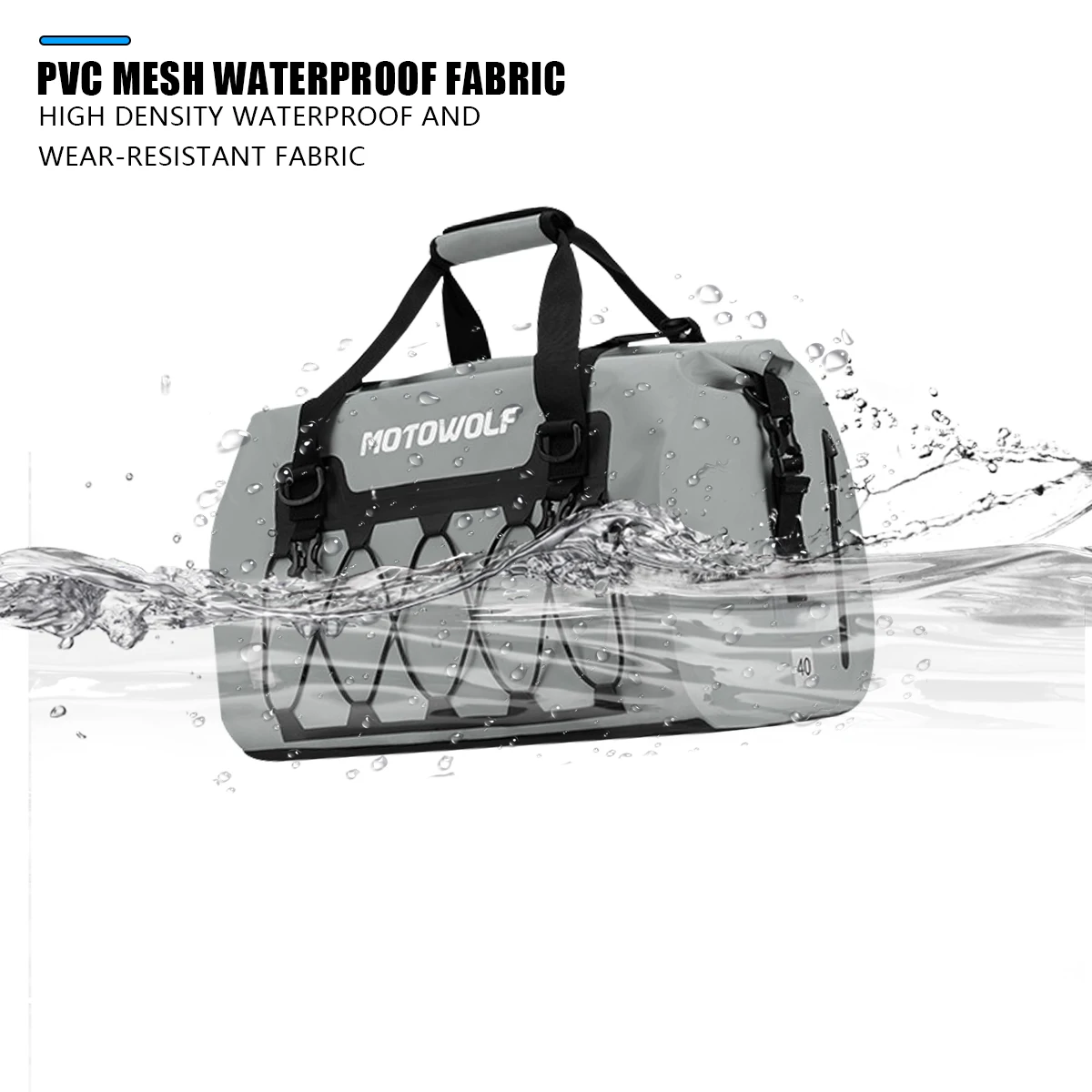 العالمي للدراجات النارية مقاوم للماء الذيل أكياس المقعد الخلفي أكياس الدراجات التخييم حقيبة سفر دراجة نارية سكوتر الرياضة الأمتعة حزمة 66L 40L #4