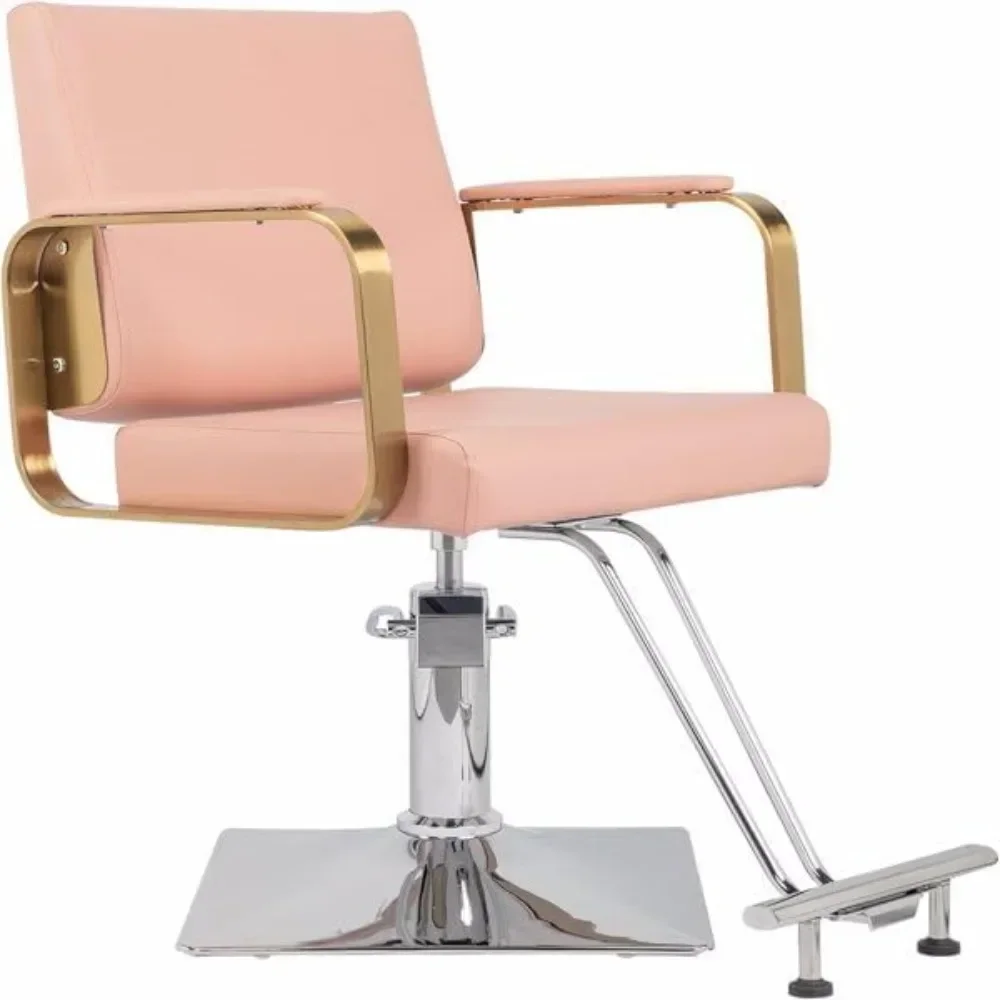 

A Barber Chair, Salon Chair Styling Barber Chair, Beauty Salon Spa Equipment with Heavy Duty Hydraulic Pump, Adjustable Height