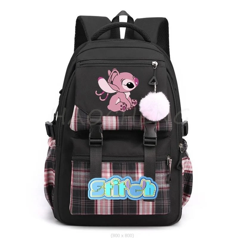 MINISO Disney Stitch Backpack Boys Girls School Student Teenager Book Bags Women Rucksack Kawaii Travel Backpack Mochila Escolar