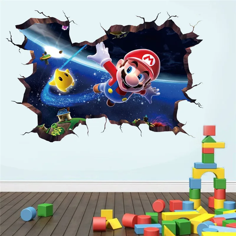 3D Cartoon game wall sticker for kids rooms living room bedroom wall decoration game poster  Children\'s gifts