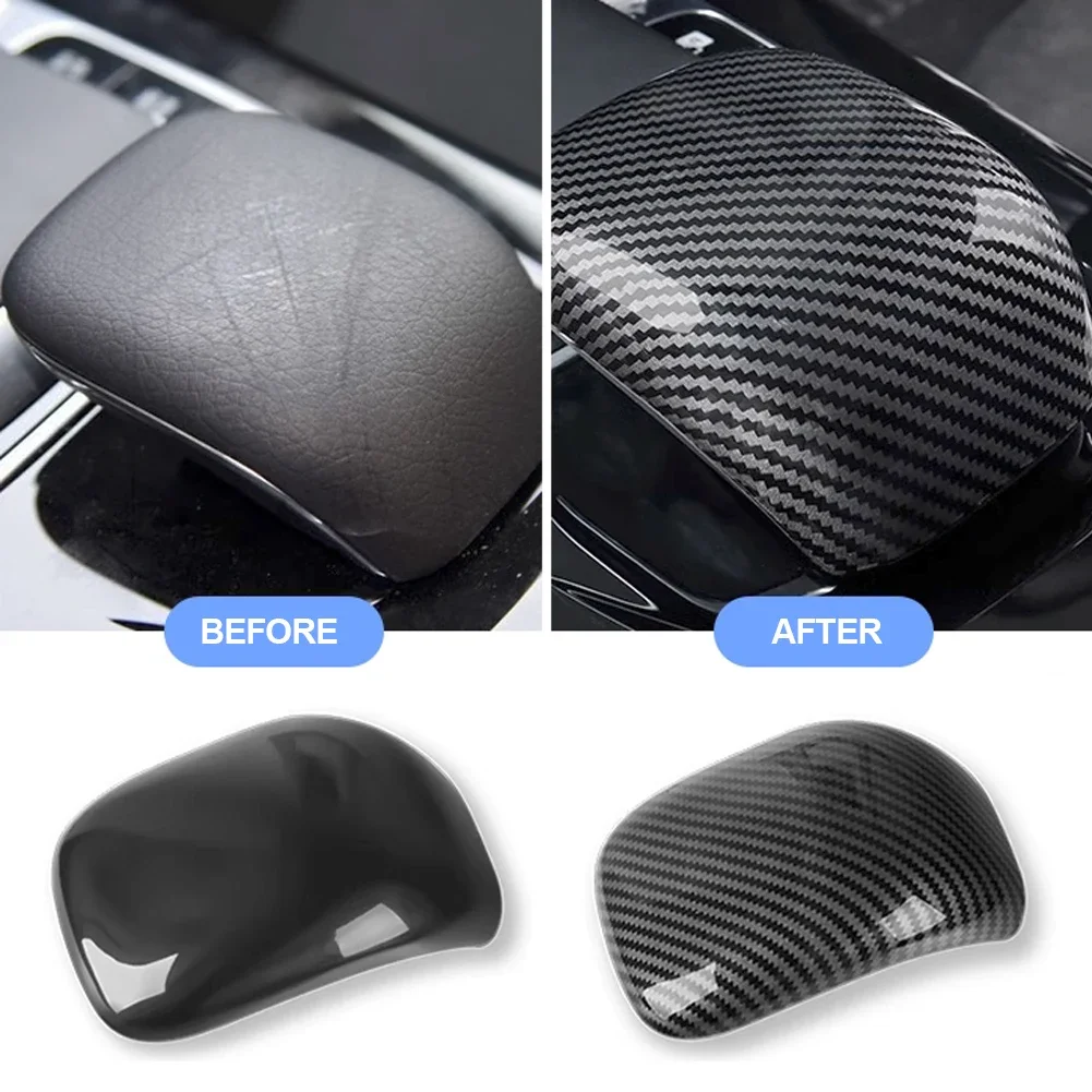 For Mercedes-Benz A Class W177 CLA C118 2019-2022 ABS Car Styling Gear Shift Knob Head Cover Trim Interior Car Accessories