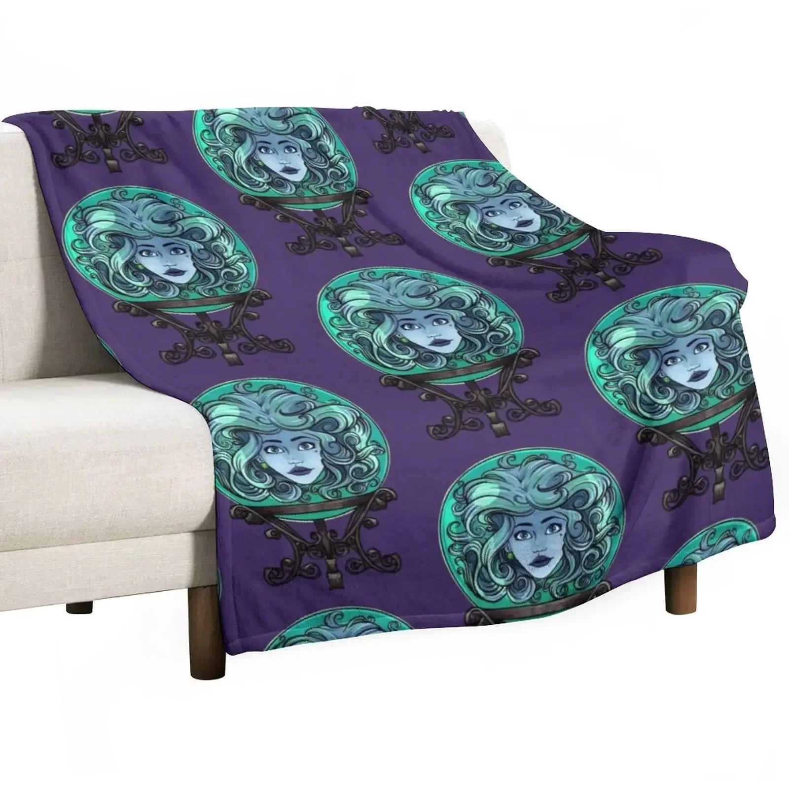 Madame Leota, no background Throw Blanket Loose Custom Sofas Blankets For Bed Blankets