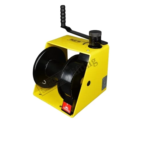 500KG Self-Locking Turbine Hand Winch Portable Hand Worm Gear Winch with Steel Cable for Industrial Lifting Pulling Tool