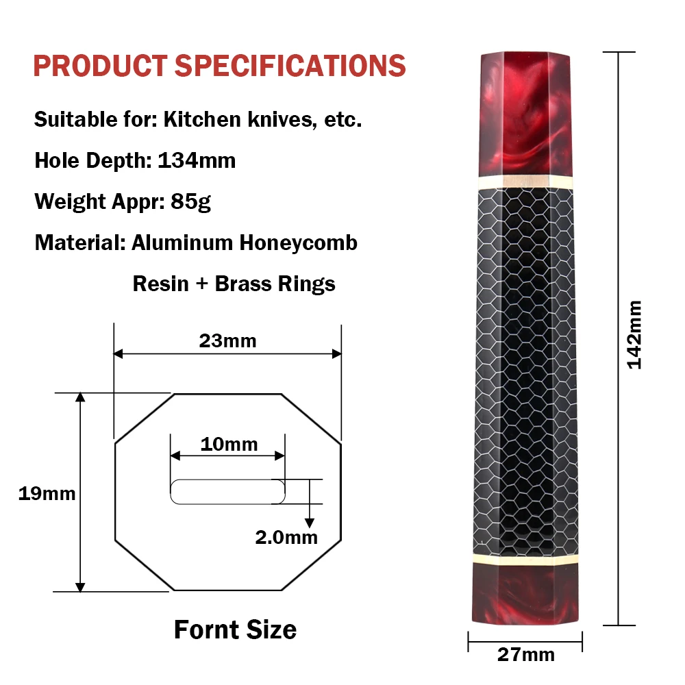 Picture 6: XITUO DIY Handmade Knife Handle Octagonal Knife Handle For Chef Knife Damascus Kitchen Knife Handles Factory Wholesale Customize
