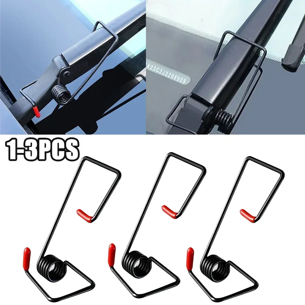 1-3Pcs Car Intelligent Windshield Wiper Arms Wiper Booster Spring Alloy Rubber Wipers Spring Auto Replaceable Parts Tools