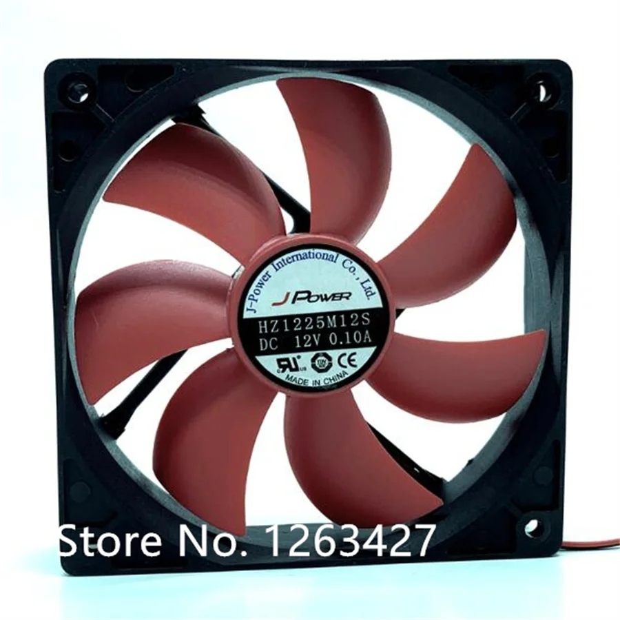 

12025 12V HZ1225M12S 2 line desktop computer host CPU case /12CM matte water-cooled ultra-quiet fan