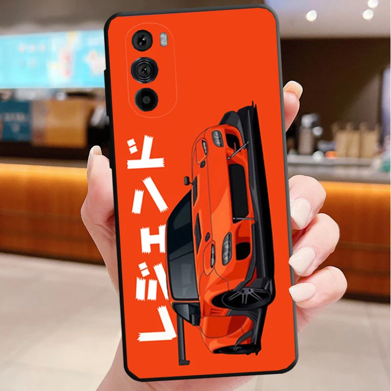 Phone Case For Motorola Edge 50 40 Pro 50 40 30 Ultra Neo Fusion Moto G Play G Stylus G Power G 5G JDM Car Case