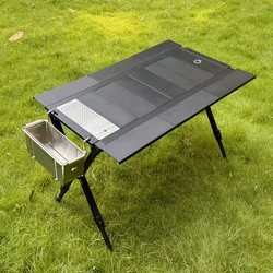 IGT 4 Unit Folding Table Aluminum Alloy Lightweight Camping Portable Detachable Adapter 0.5 Unit Board IGT Table