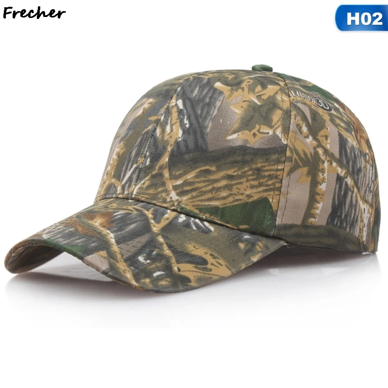 Men New Camo Baseball Cap Fashion Hip Hip Visors Cap Adjustable Buckle Casquette Hats Leisure Trucker Hat for Summer Jungle