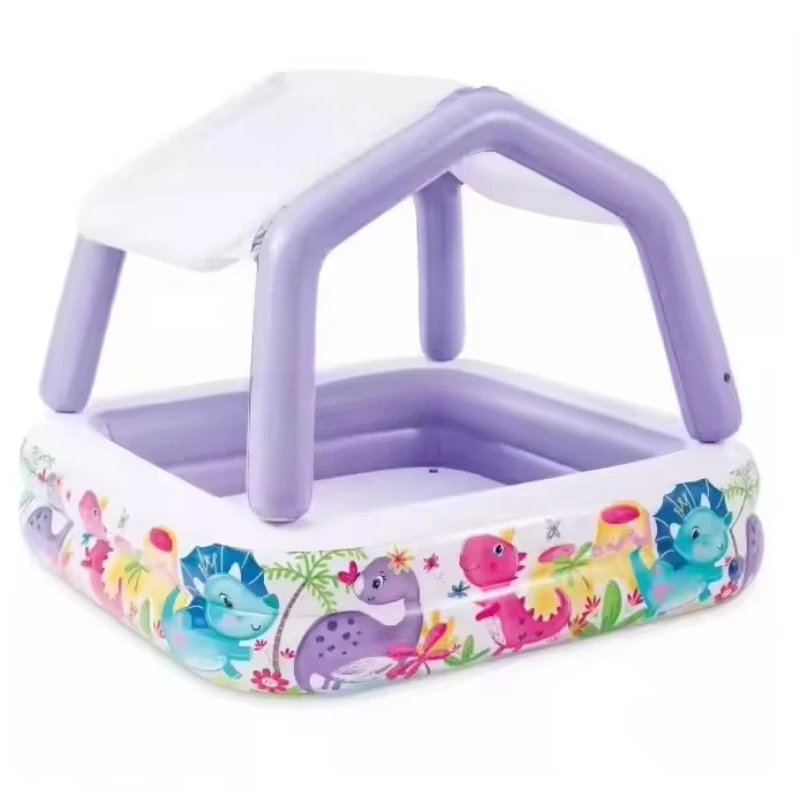 

Inflatable swimming pool with children's air pump swimming pool
